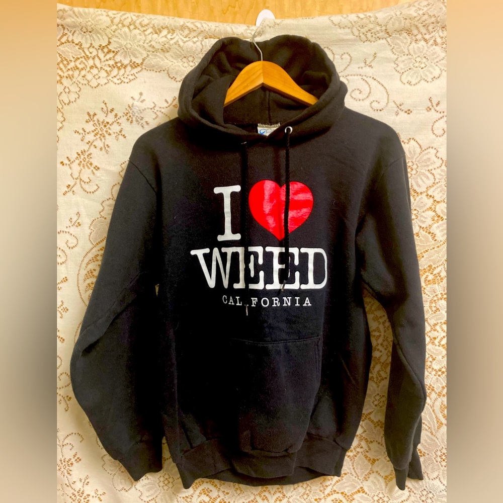 Black 'I Love Weed California' Hoodie